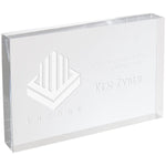 4" X 6" Clear Rectangle No Bevel Acrylic