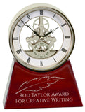 0011  -  7 1/4" Executive Rosewood Piano Finish Clock