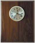 8" x 10" Step Edge Genuine Walnut Clock Plaque
