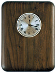 8" x 10" Elliptical Edge Round Corner Genuine Walnut Clock Plaque