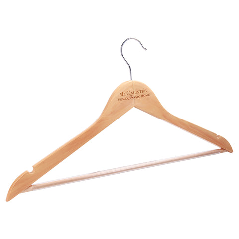 17 1/2" x 9" Solid Maple Clothes Hanger