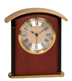 0016  -  6 1/2" Mahogany Finish Arch Clock