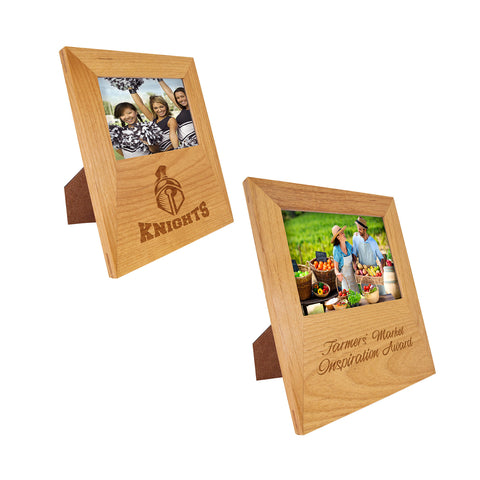 Red Alder Picture Frame with Engraving Area