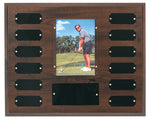 12 Plate w/ Photo Holder, Completed Cherry Finish Perpetual Plaque
