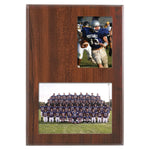 Value Cherry Finish Slide-In Frame Plaque with Window