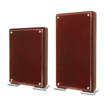 Rosewood Finish High Gloss Floating Acrylic Standup Plaque