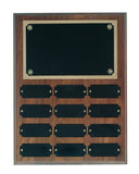 Genuine Walnut Completed Perpetual Plaque