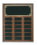 Genuine Walnut Completed Perpetual Plaque