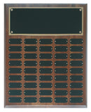 Genuine Walnut Completed Perpetual Plaque