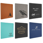 10 1/2" x 11 1/2" Laserable Leatherette 3 Ring Binder