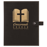 6 1/2 x 8 3/4 Leatherette Book/Bible Cover with Snap Closure